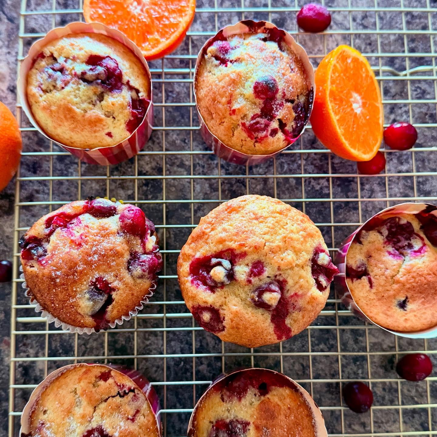 Orange cranberry muffins