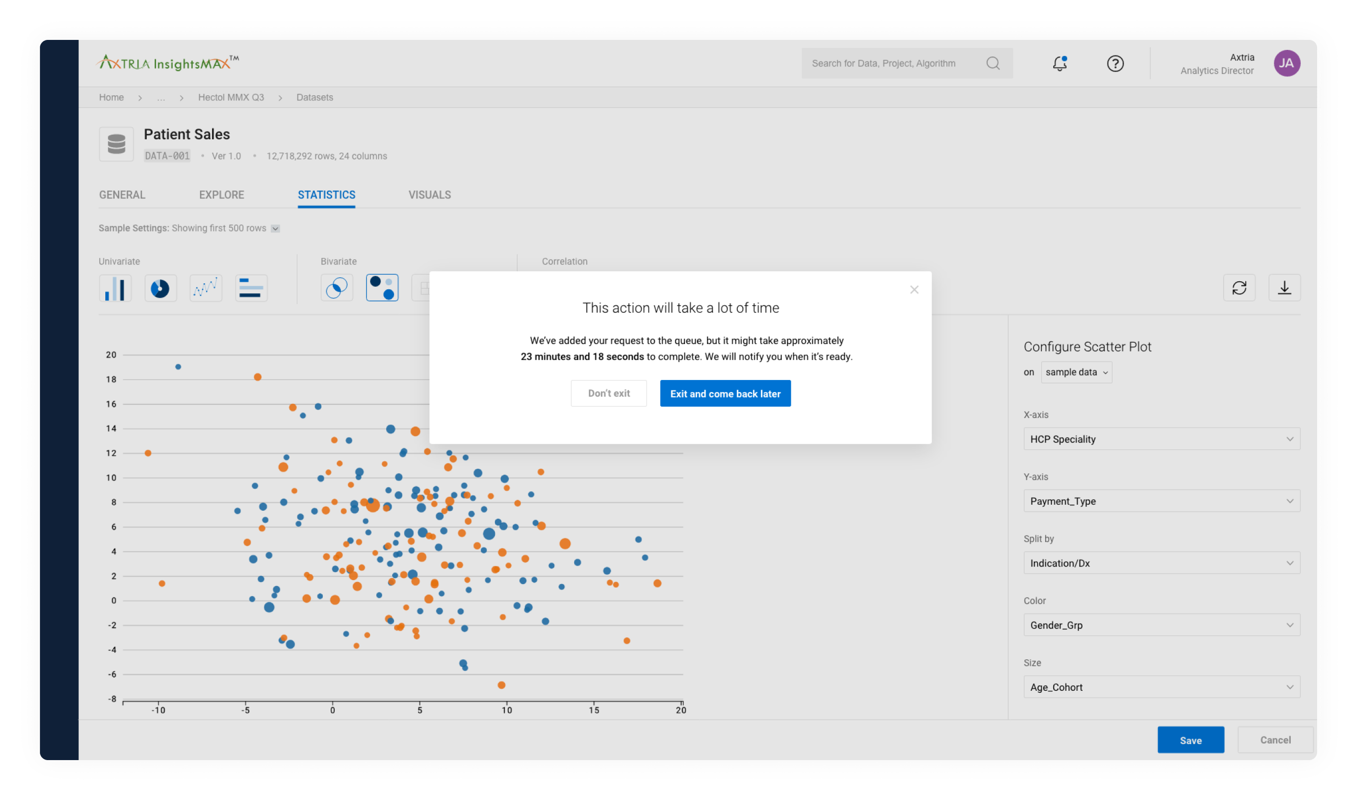 Queue longer requests for analysis