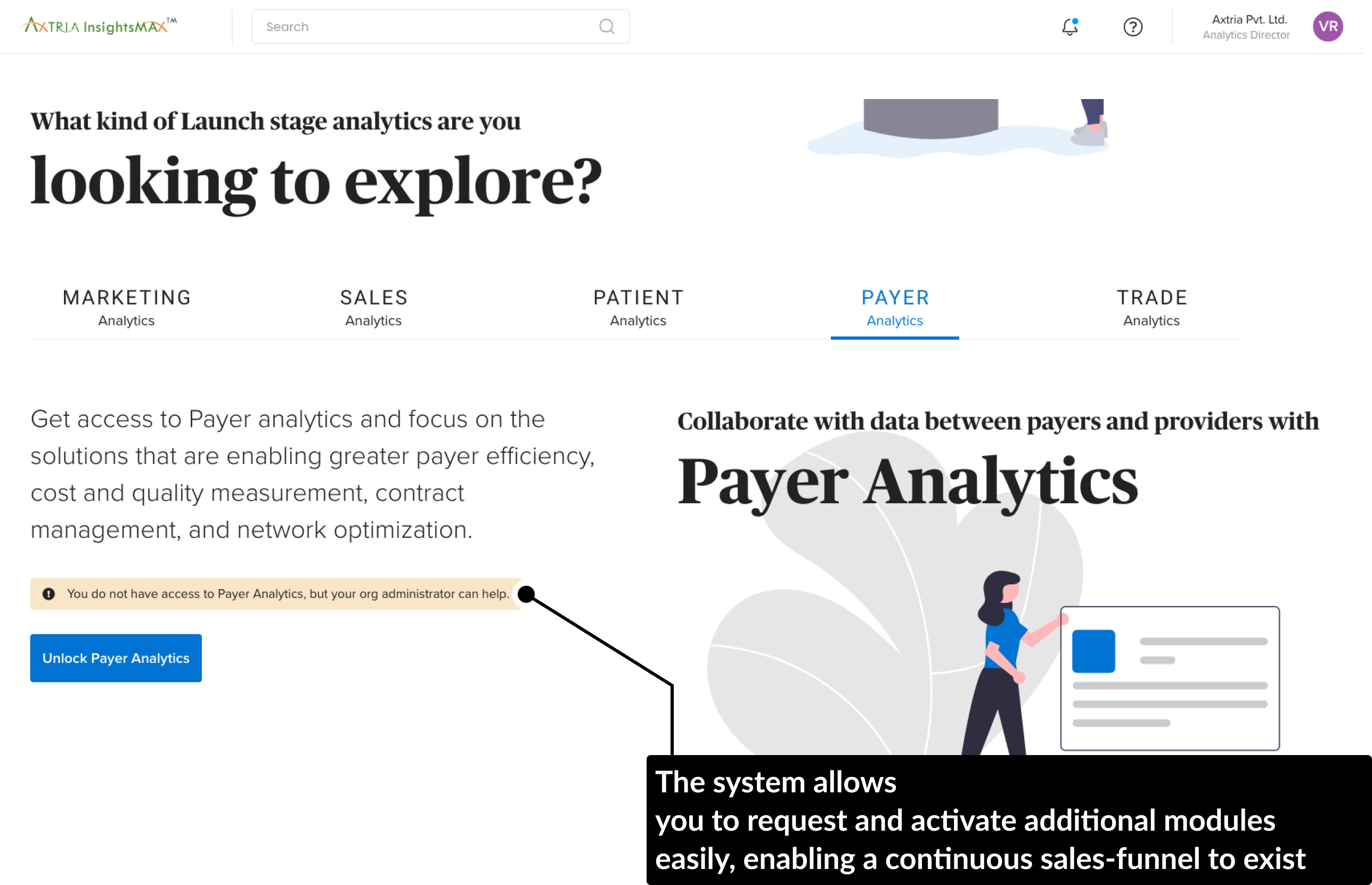 Paid-teir options embedded into the experience